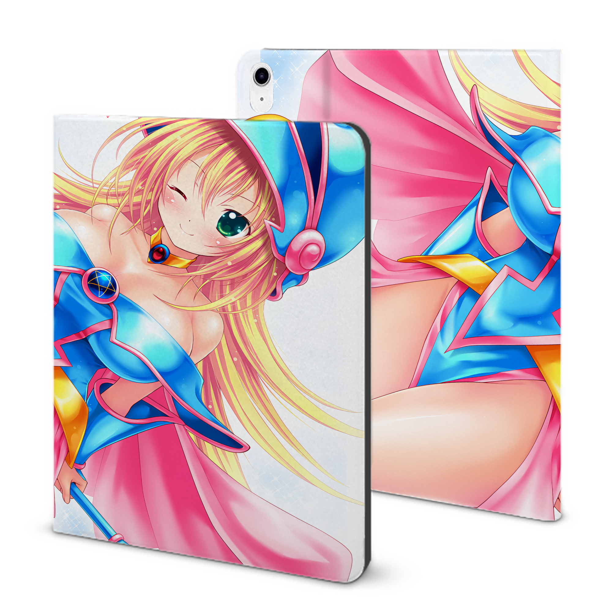 （画像用） 遊☆戯☆王 Yu-Gi-Oh! IPad ケース ブック型 PUレザー TPU 耐衝撃 軽量 薄型 ペン収納なし 全面保護 IPad 各モデル対応